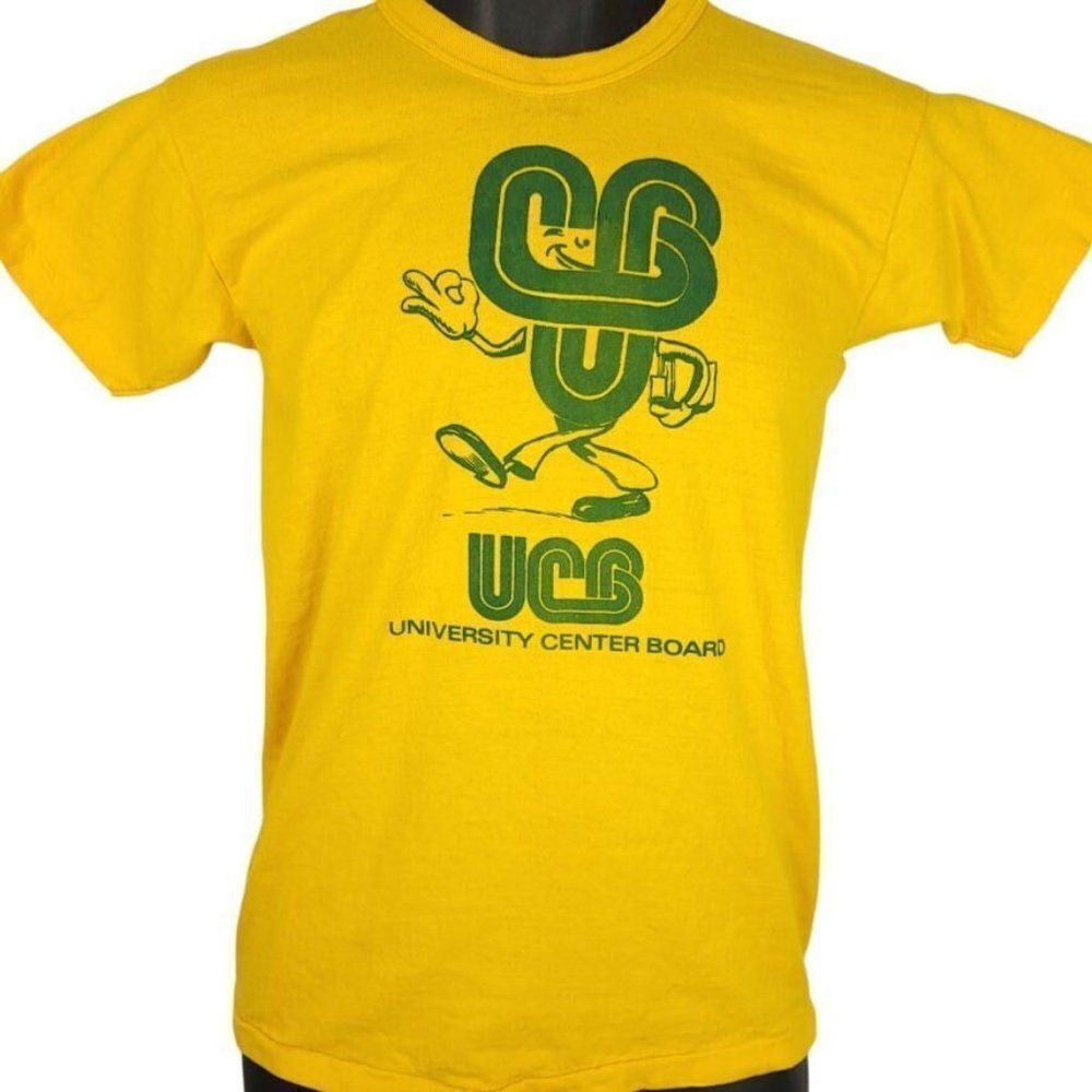 University Center Board T Shirt Vintage 80s UCB Student Activities Mens Small
